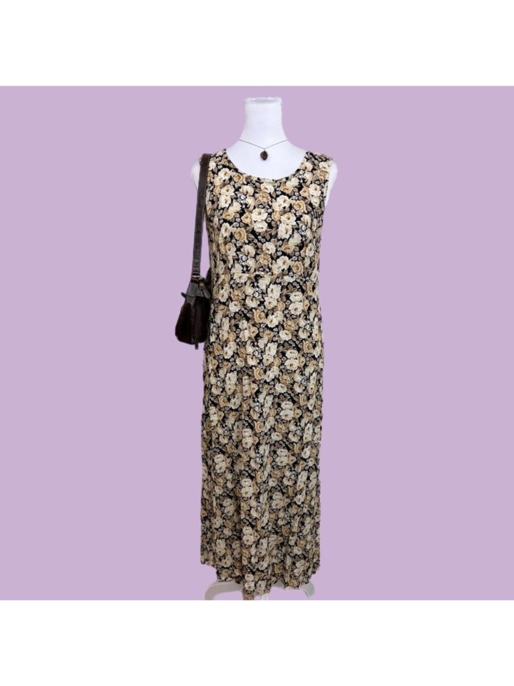 90s ditsy floral whimsygoth maxi dress